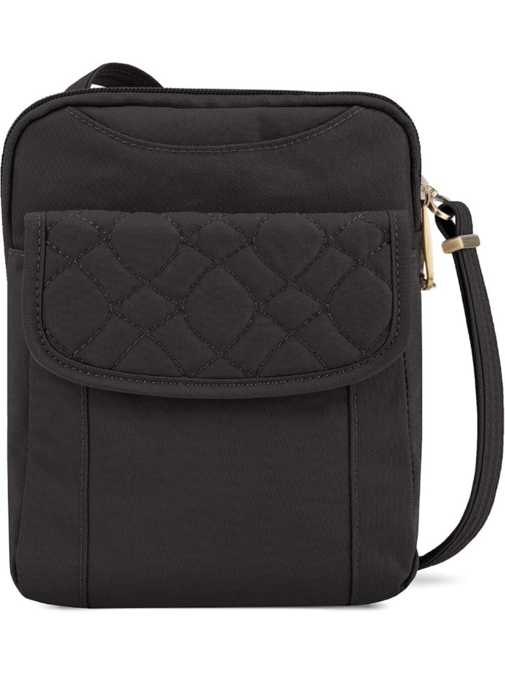 Quilted Anti-Theft Slim Pouch for Travel & Everyday Use - Stylish & Secure